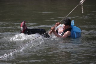 Pour gagner l'Europe, de nombreux réfugiés tentent la traversée du fleuve Evros qui sépare la Turquie et la Grèce (archives).